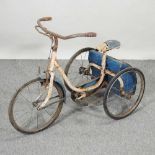 A vintage children's tricycle