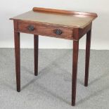 A 19th century mahogany side table