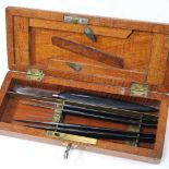 A part set of Victorian surgeon's knives