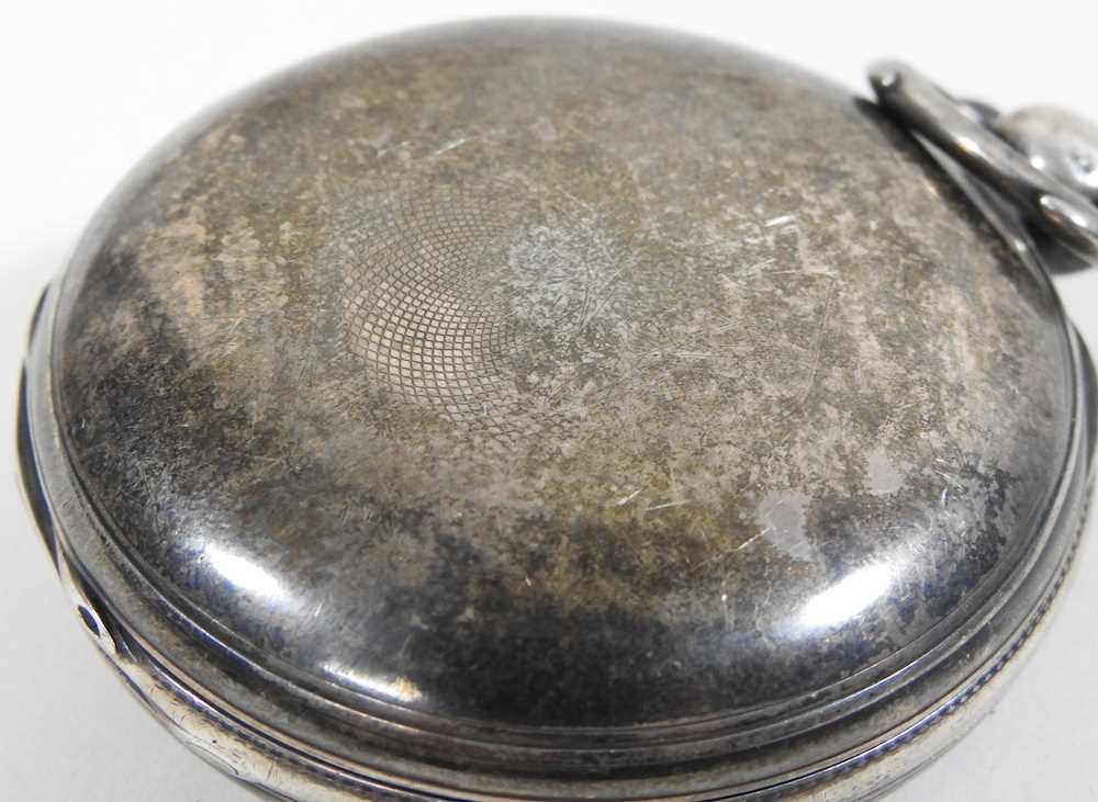 A Victorian silver cased full hunter pocket watch - Image 7 of 8
