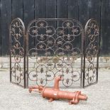 A cast iron garden water pump