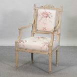 A 19th century French fauteuil