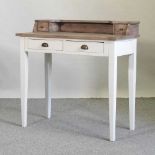 A modern cream painted desk