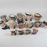 A collection of Royal Doulton Toby jugs
