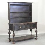 An early 20th century oak dresser