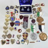 A collection of badges