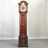 A 1920's oak cased longcase clock