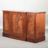 A Victorian mahogany breakfront sideboard