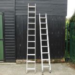 An aluminium ladder