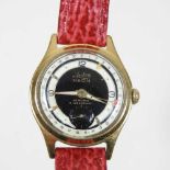 A mid 20th century Arctos Neon gold plated wristwatch