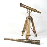 A modern table telescope, on stand,