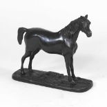 A 20th century bronze statue of a horse
