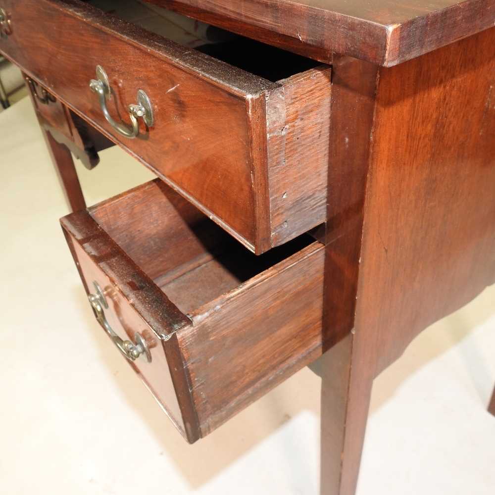 A 19th century mahogany and crossbanded lowboy - Image 9 of 10