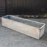 A galvanised trough