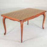 A French parquetry dining table