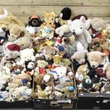A large collection of plush bears
