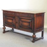 A 1920's oak sideboard