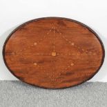 A 19th century marquetry serving tray