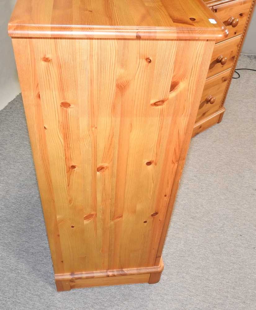 A pine chest of drawers, together with a narrow chest of drawers - Image 2 of 13