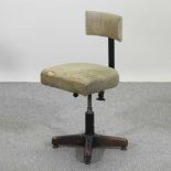 A mid 20th century machinist's chair