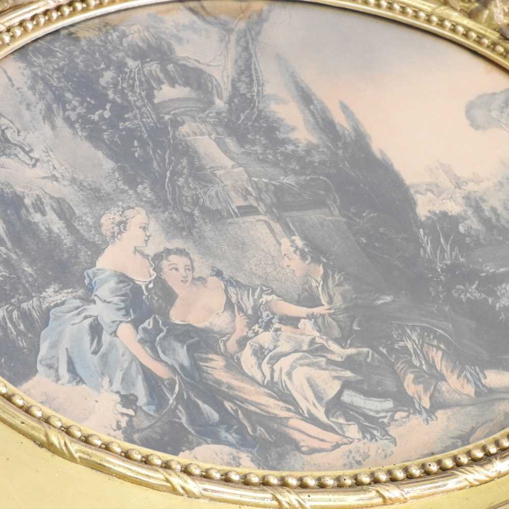 A late 19th century French gilt framed wall mirror - Image 7 of 8