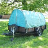 A single axle car trailer