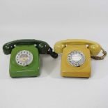 Two vintage telephones