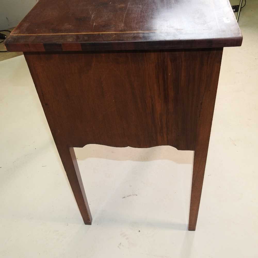 A 19th century mahogany and crossbanded lowboy - Image 7 of 10