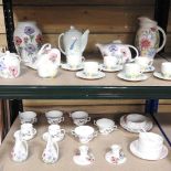 A collection of Radford pottery items
