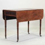 A Regency mahogany and inlaid pembroke table