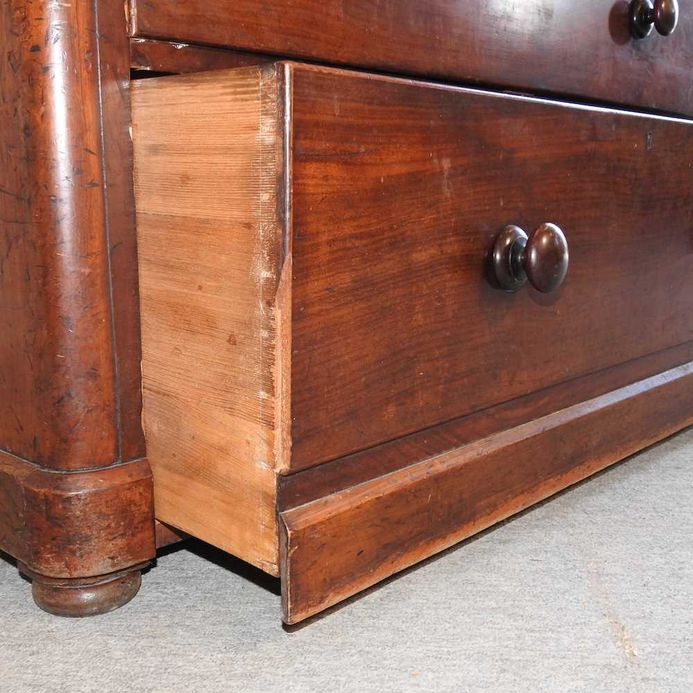 A 19th century mahogany chest - Image 2 of 9