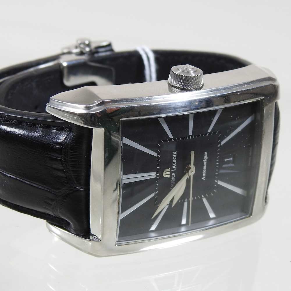 A modern Maurice Lacroix steel cased gentleman's automatic wristwatch