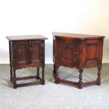 An Old Charm carved oak cabinet