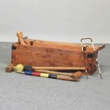 A croquet set