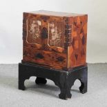 A 19th century Japanese cabinet on stand