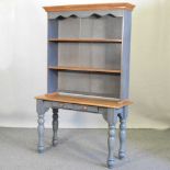 A grey painted dresser