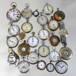 A collection of pocket watches