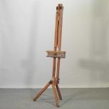 A Winsor and Newton wooden artist's easel