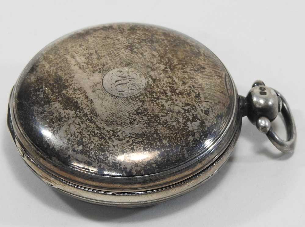A Victorian silver cased full hunter pocket watch - Image 3 of 8