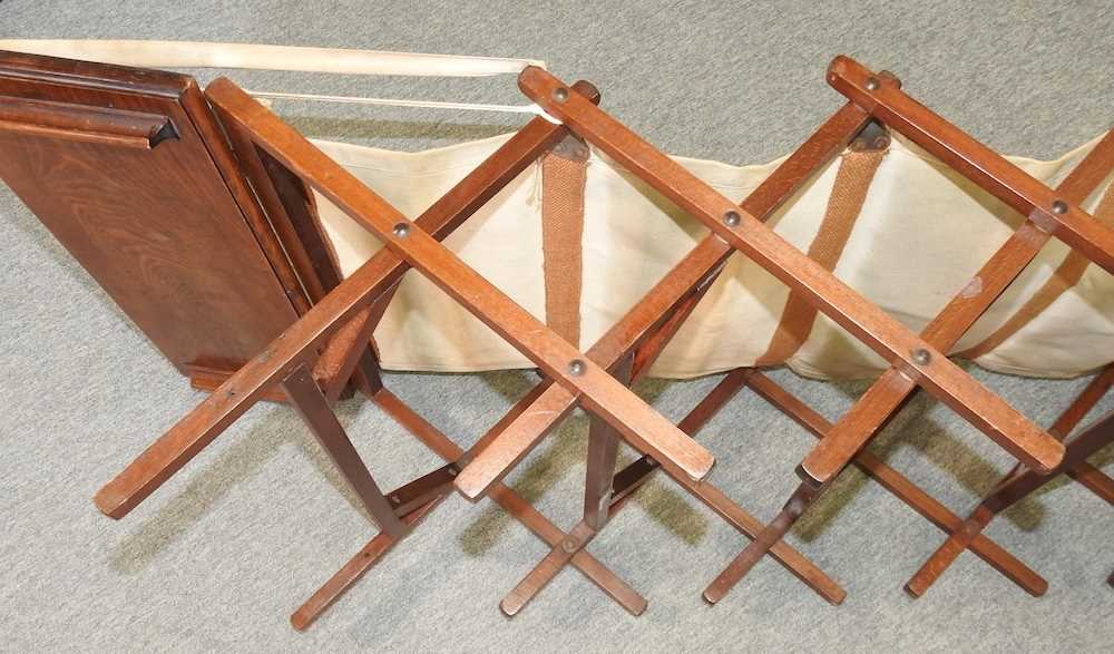 An early 20th century folding campaign bed - Image 6 of 8
