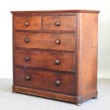 A 19th century mahogany chest