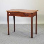 A 19th century mahogany side table,