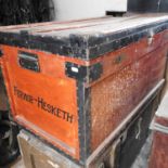 An early 20th century zinc lined chest