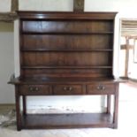 A 19th century style oak dresser