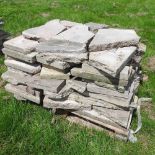 A pallet of crazy paving slabs