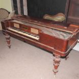 An early 19th century mahogany cased square piano