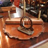 An early 20th century mahogany serving tray