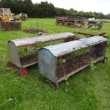 A Ritchie galvanised sheep feeder
