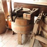 A 19th century wooden washing machine