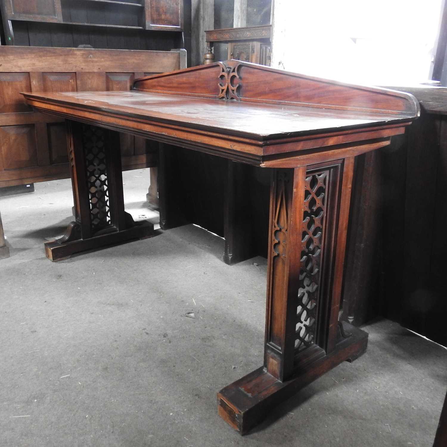 A Victorian mahogany serving table